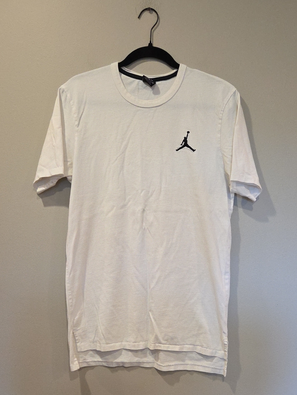 JORDAN Men's White Short-Sleeve Crewneck T-Shirt